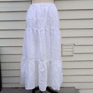 Classic Elements White Maxi Skirt